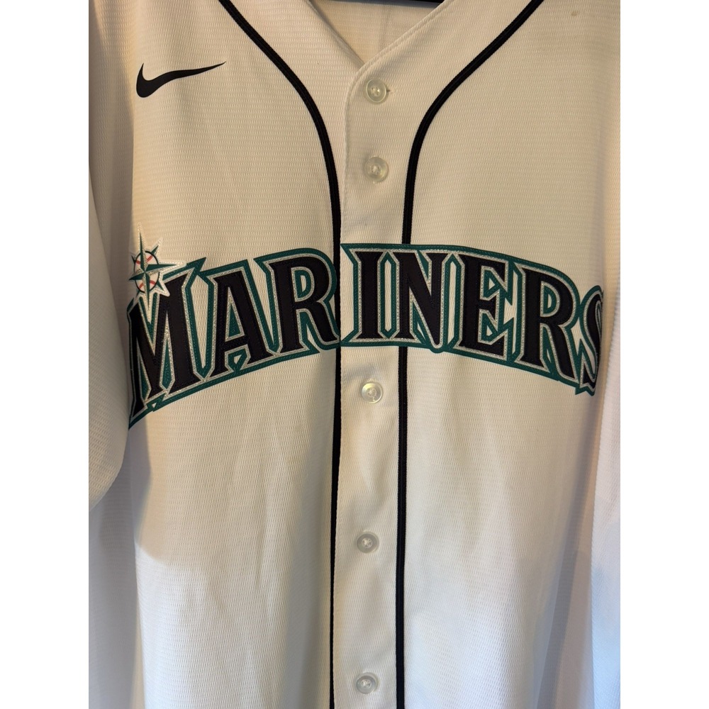 SEATTLE  MARINERS JERSEY LEWIS 2021 BASEBALL JERSEY WHITE XL - Picture 5 of 10